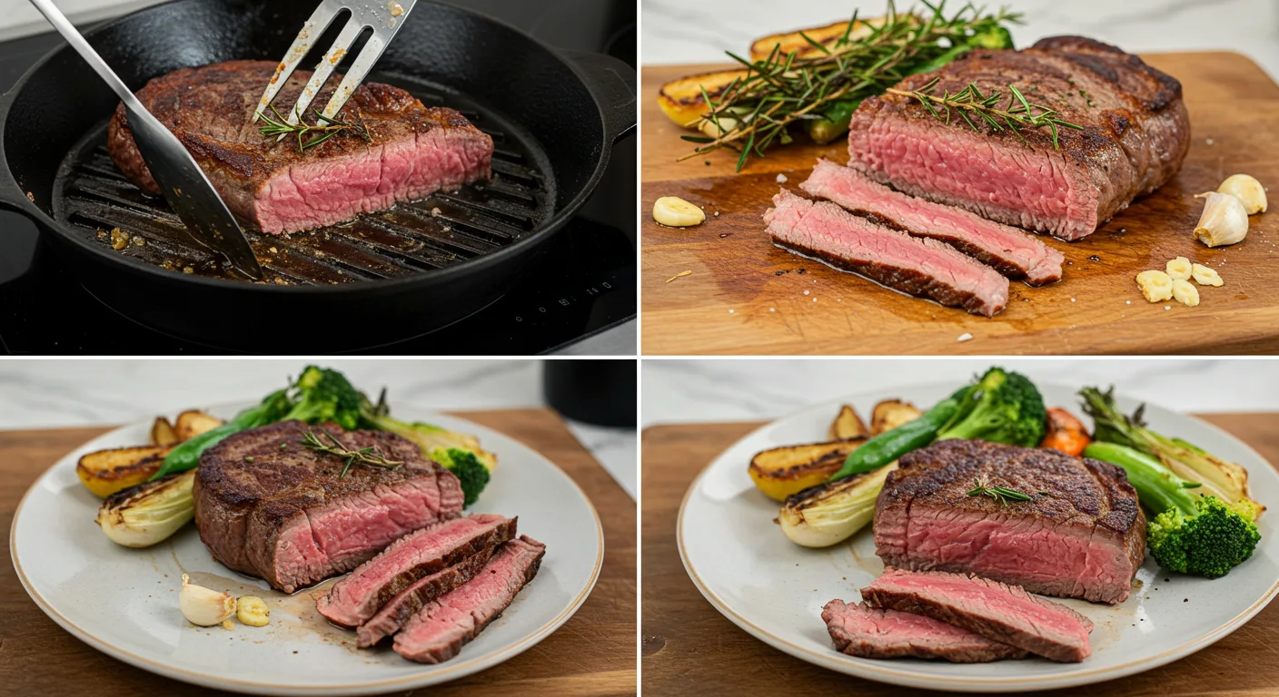 eye of round steak presentation