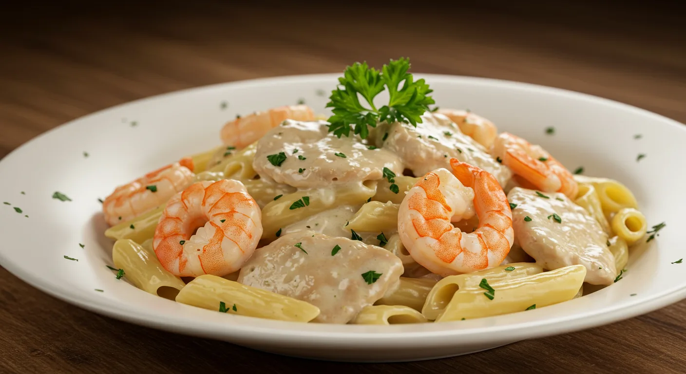 CHICKEN AND SHRIMP PASTA recipes