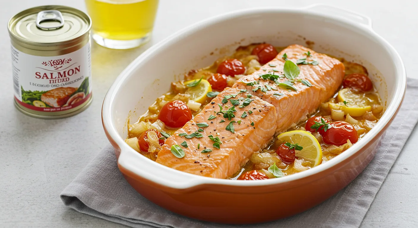 canned salmon dish