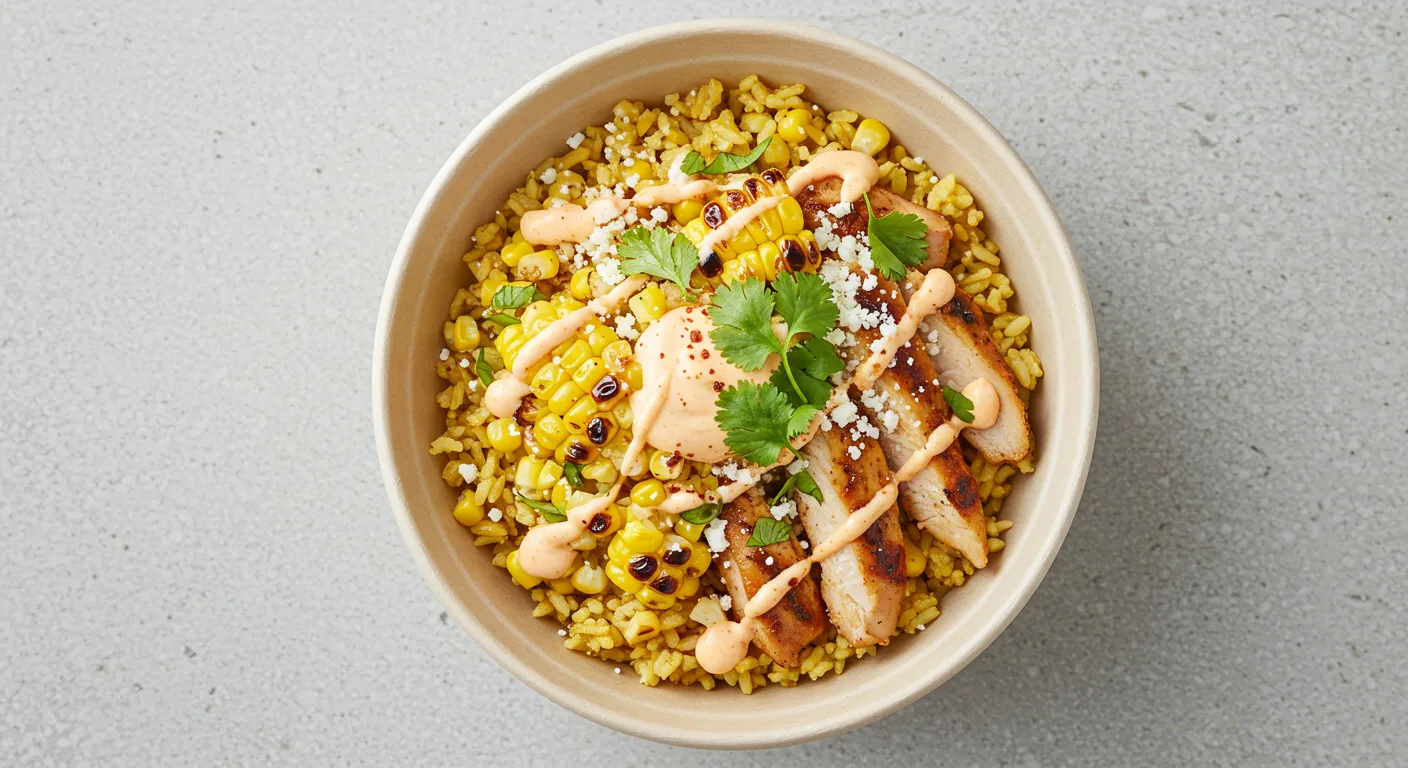 Street Corn Chicken Rice Bowl Recipe